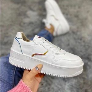 Rainbow sneakers super cute 🌈